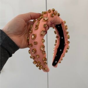 BNWOT Lele Sadoughi Crystal Headband Embellished Pink Headband